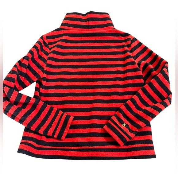 Dudley Stephens size medium navy and red pullover fleece excellent condition - Picture 2 of 5